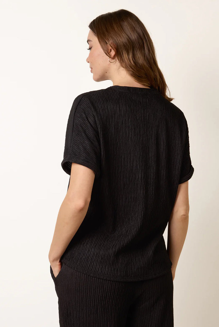 Grandad Collar Oversized Top SS26009B003