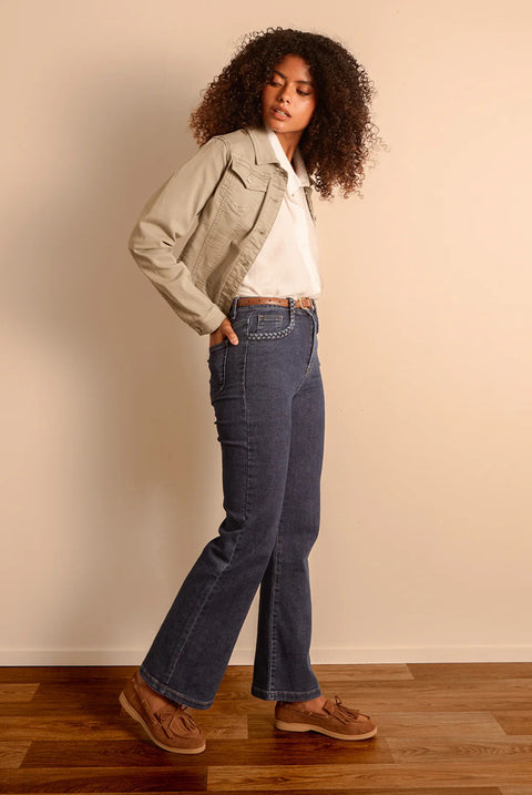 Pocket Rope Stretch Jeans by Blue Vanilla