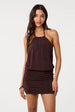 Acetate Halter Neck Dress by Pink Vanilla