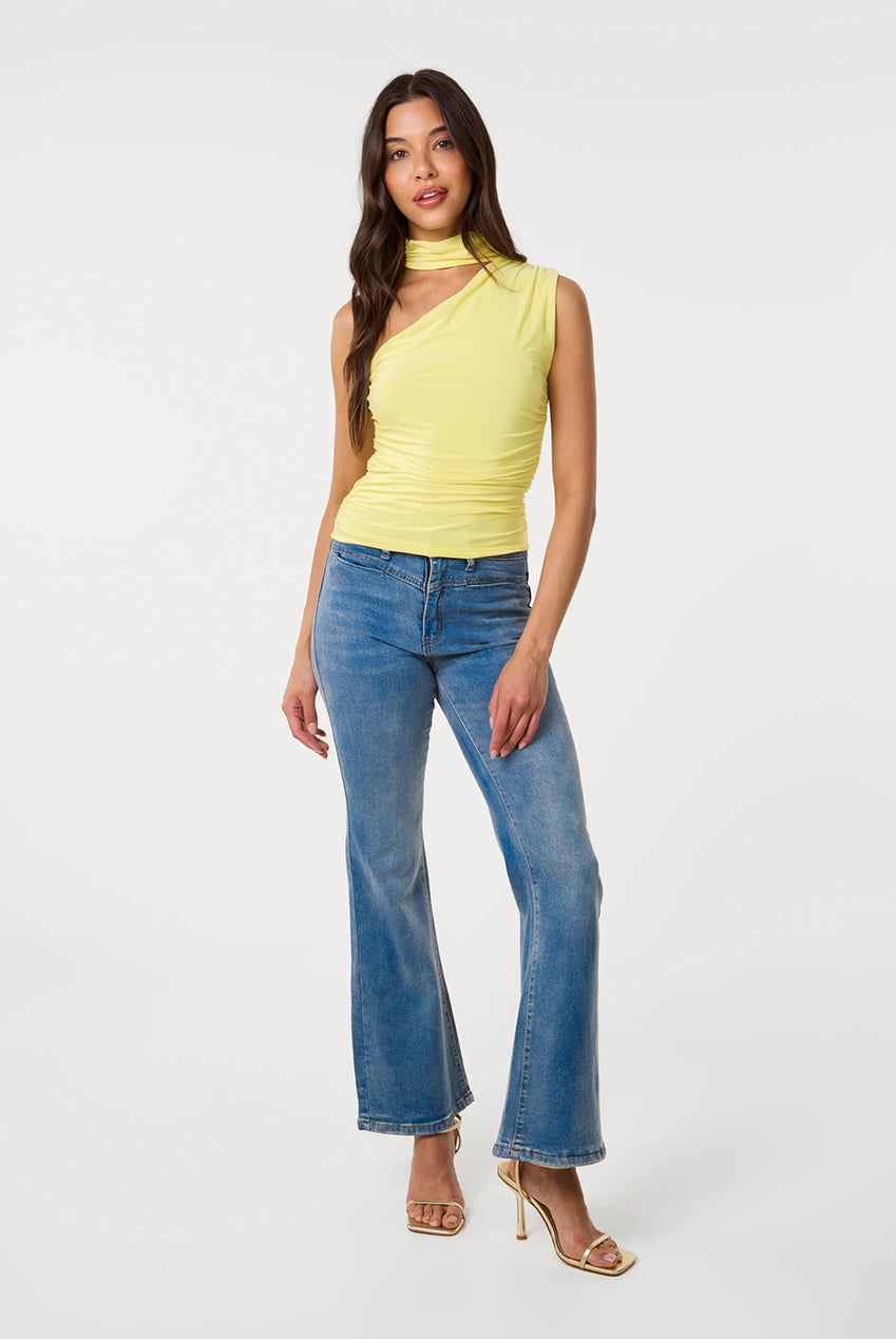 Choker Scarf Detail Slinky Top SS26202P178