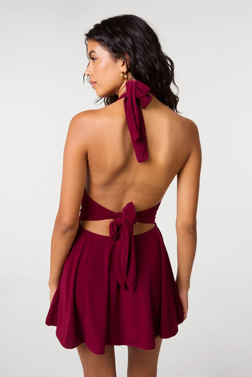 Slinky Halter Neck Dress SS26224P090