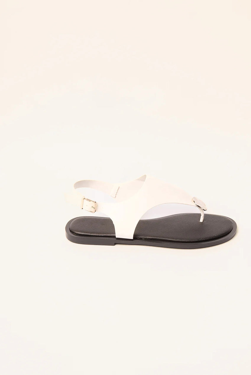 Faux Leather Metal Detail Sandals SS26253S006