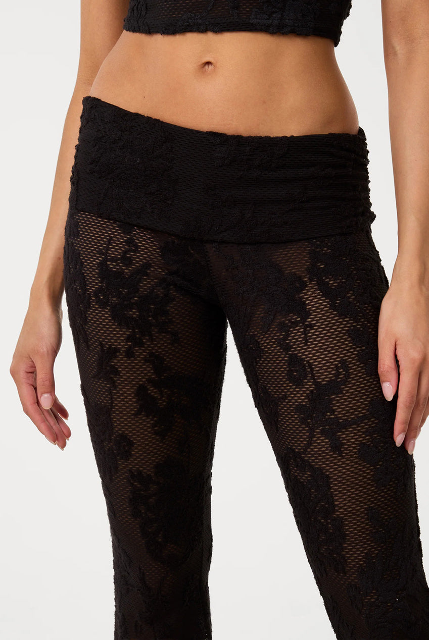 Crochet Lace Flare Trousers SS26302P003