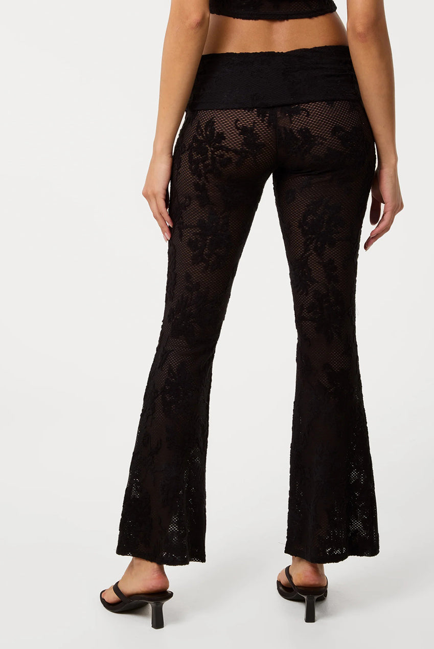 Crochet Lace Flare Trousers SS26302P003