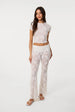 Crochet Lace Flare Trousers by Pink Vanilla