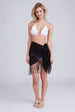 San Remo Beaded Sarong - Black by Pia Rossini