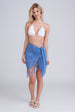 San Remo Beaded Sarong - Azure by Pia Rossini
