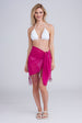 San Remo Beaded Sarong - Fuchsia by Pia Rossini