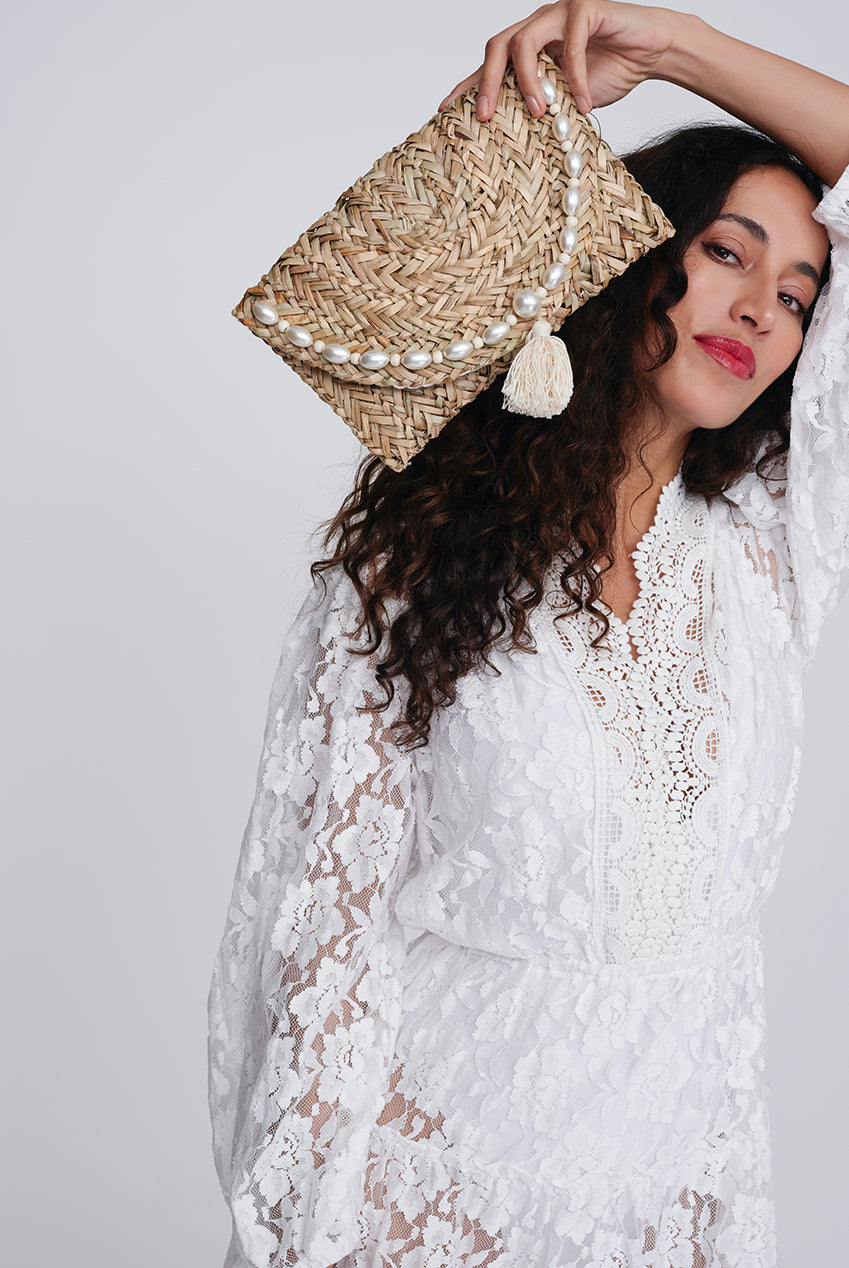 Santander Clutch Bag SAN050-NAT001