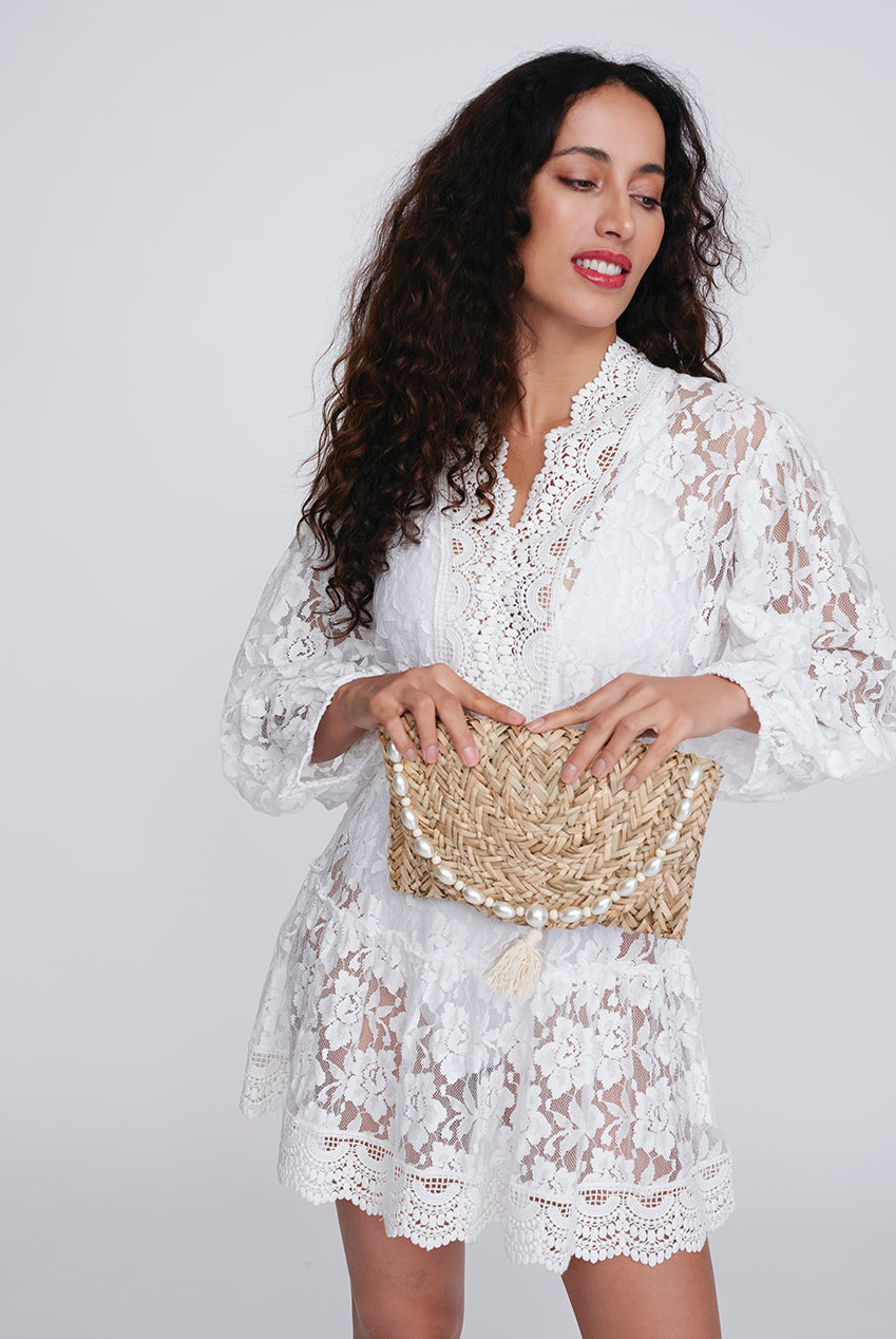 Santander Clutch Bag SAN050-NAT001