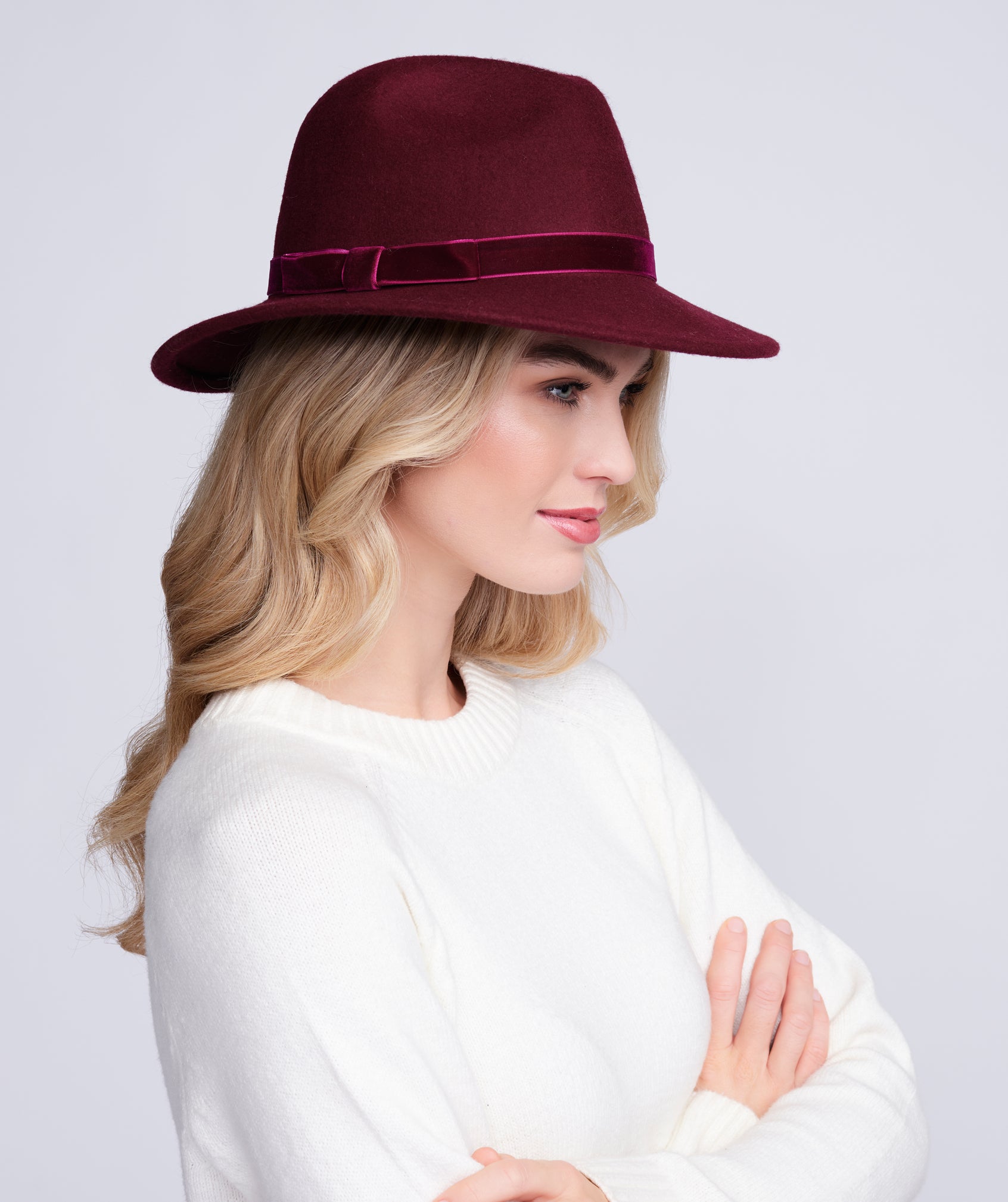 Serena Hat - Burgundy SER006-RED022-0