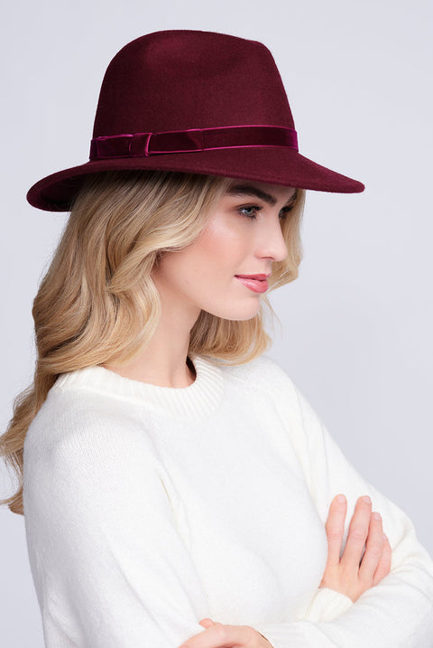 Serena Hat - Burgundy by Pia Rossini