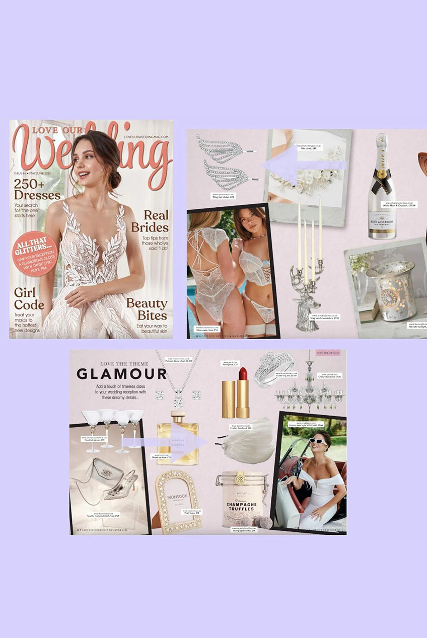 Silver Hair Slides Set Art Deco 5060801171533