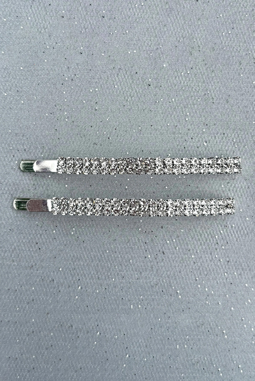 Small Diamante Hair Slides Clip502