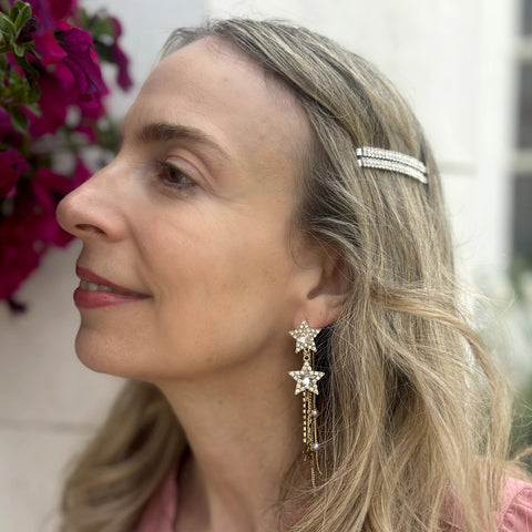 Star Earrings Gold Earrings by QueenMee Accessories