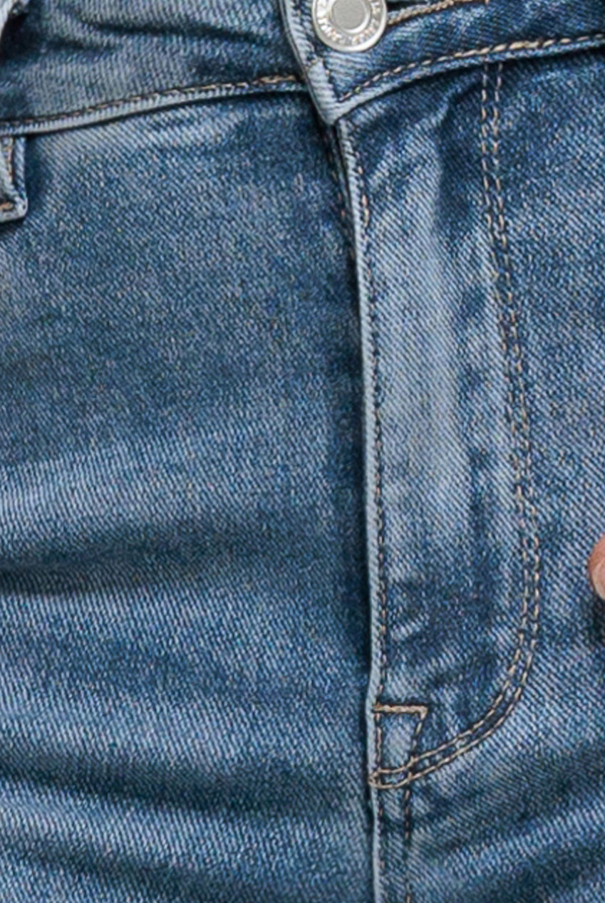 Skinny Fit Stretch Denim Jeans - Blue TR392