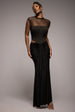Gathered Front Dipped Waist Maxi Skirt - Black by Goddiva