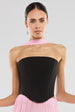 Compact Crepe Lace Up Corset by Goddiva