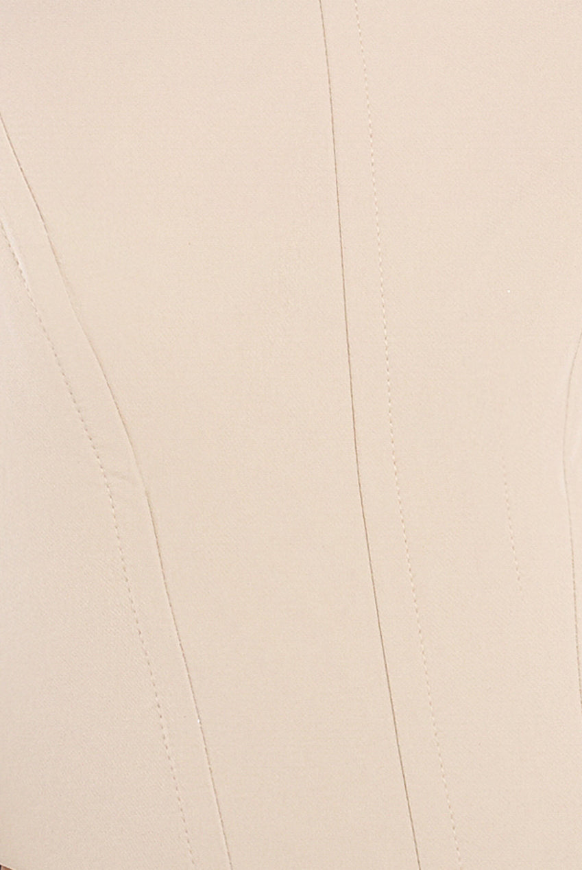Compact Crepe Lace Up Corset T227