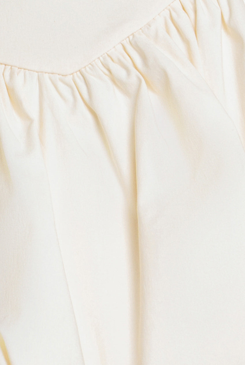 Bengaline Balloon Mini Skirt - Cream SK34