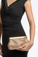 Rose Gold Diamante Clutch Bag by Aftershock London