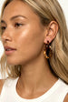 Tortoiseshell Double Hoop Drop Earrings by MUCHV