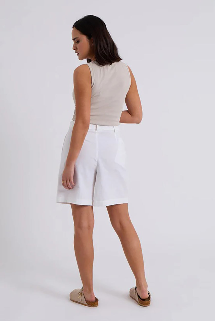 White Linen Blend Short 40TRS32889