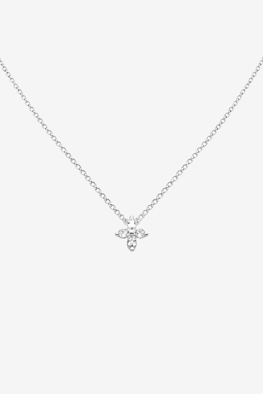 Kinmokusei Silver Floral Pendant Necklace US01-10222