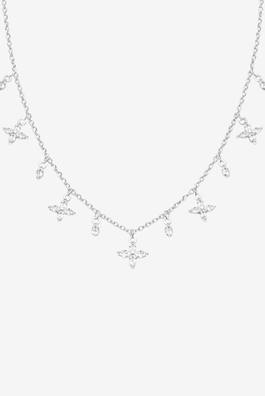 Kinmokusei Silver Floral Necklace US01-10246