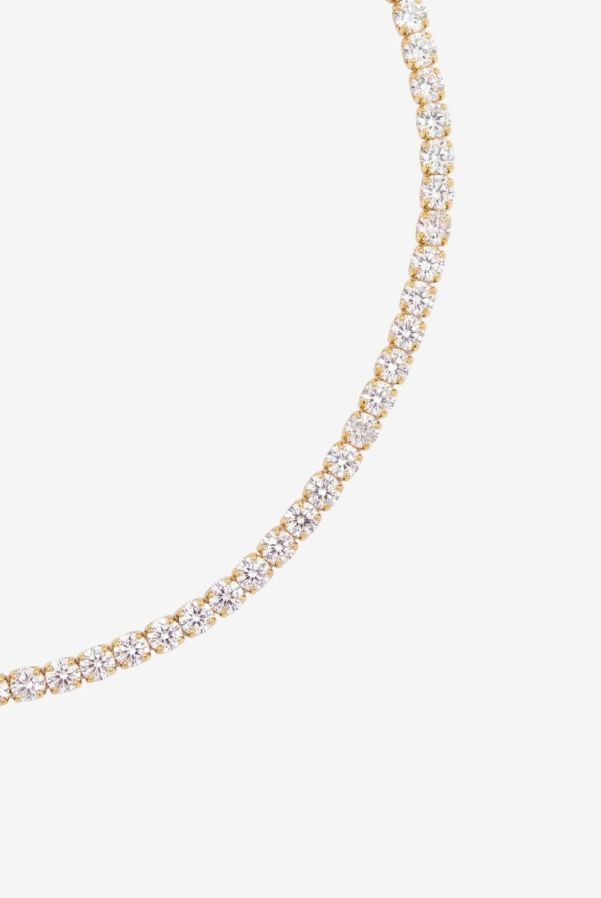 Shikaku Gold Stone Tennis Necklace US01-10352
