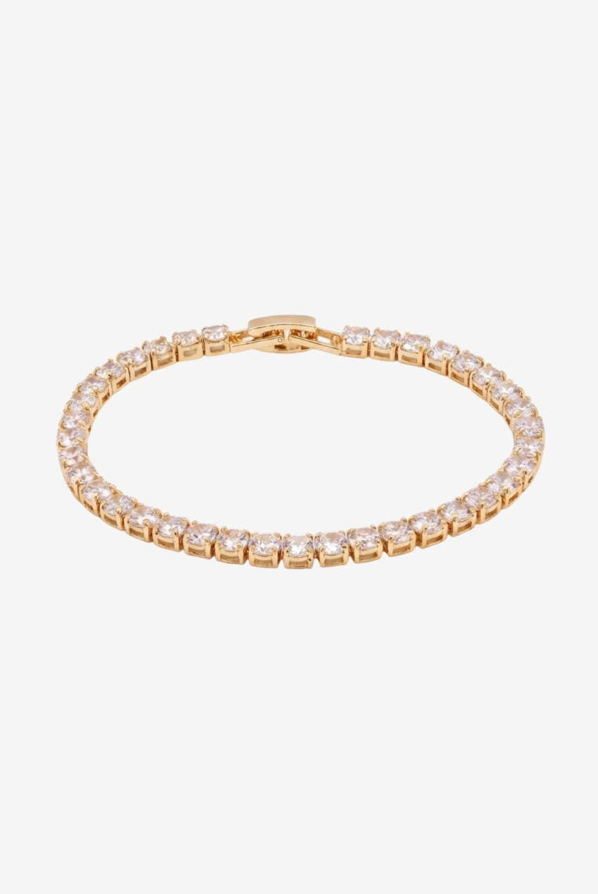 Shikaku Gold Stone Tennis Bracelet US01-10420