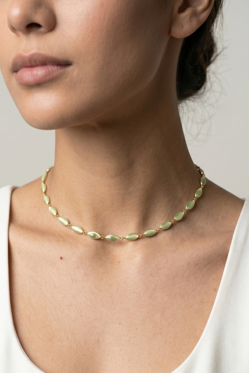 Nekomeishi Green Cats Eye Necklace US01-10482