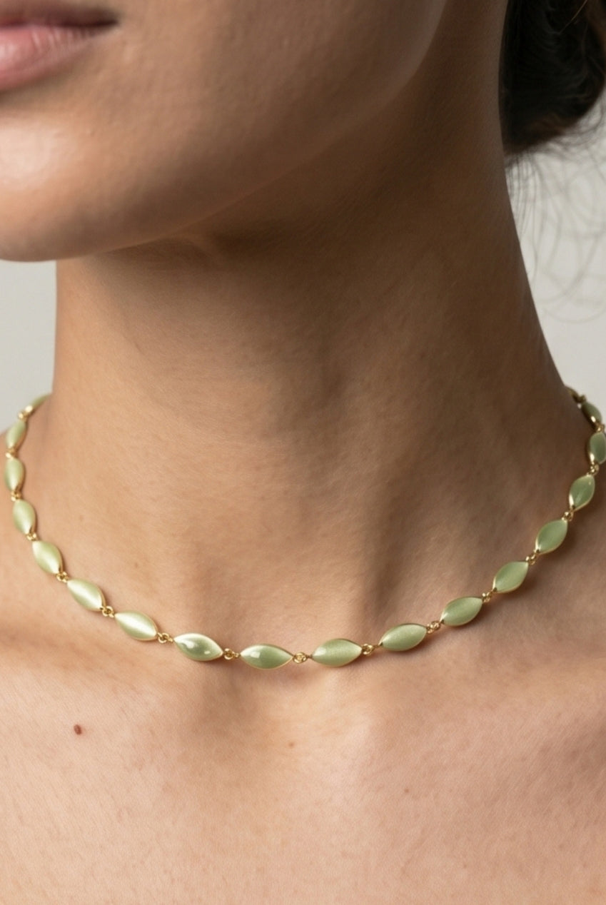 Nekomeishi Green Cats Eye Necklace US01-10482