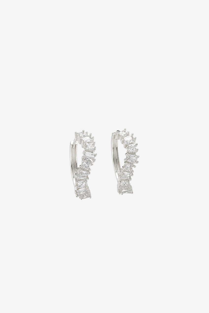 Nami Silver Stone Wave Earrings US01-10635