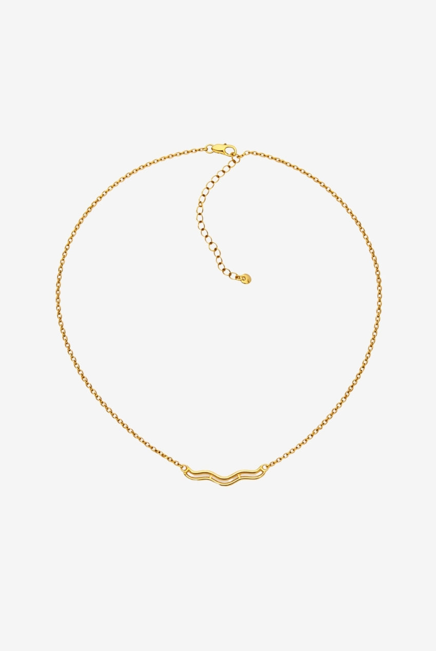Nami Gold Wave Necklace US01-10666