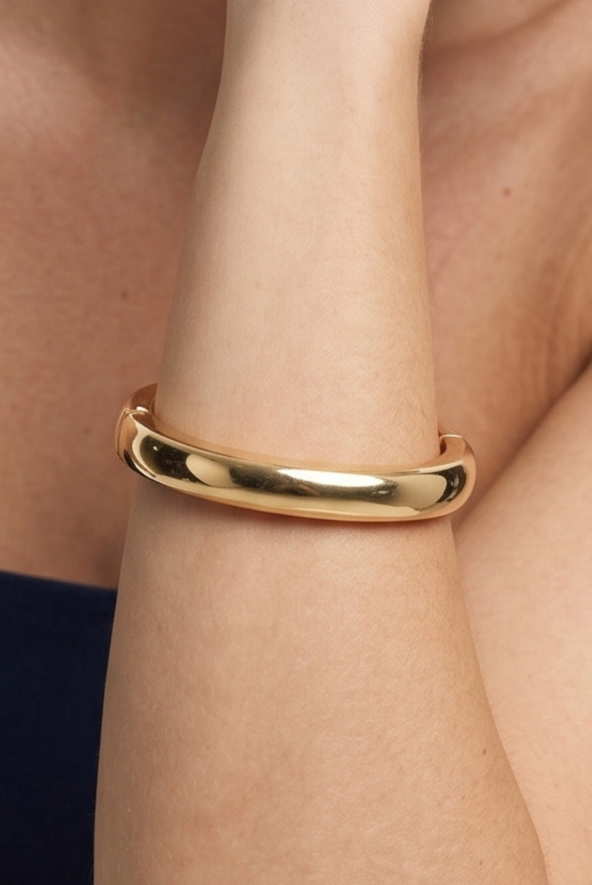 Kin Gold Plain Bangle US01-10703
