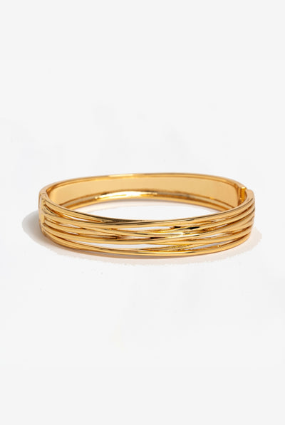 Gold - Nami Gold Twist Bangle by Uchi & Soto