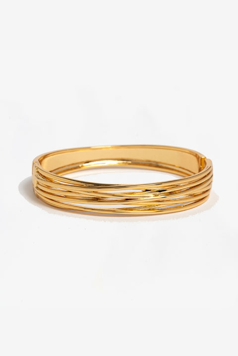 Nami Gold Twist Bangle by Uchi & Soto