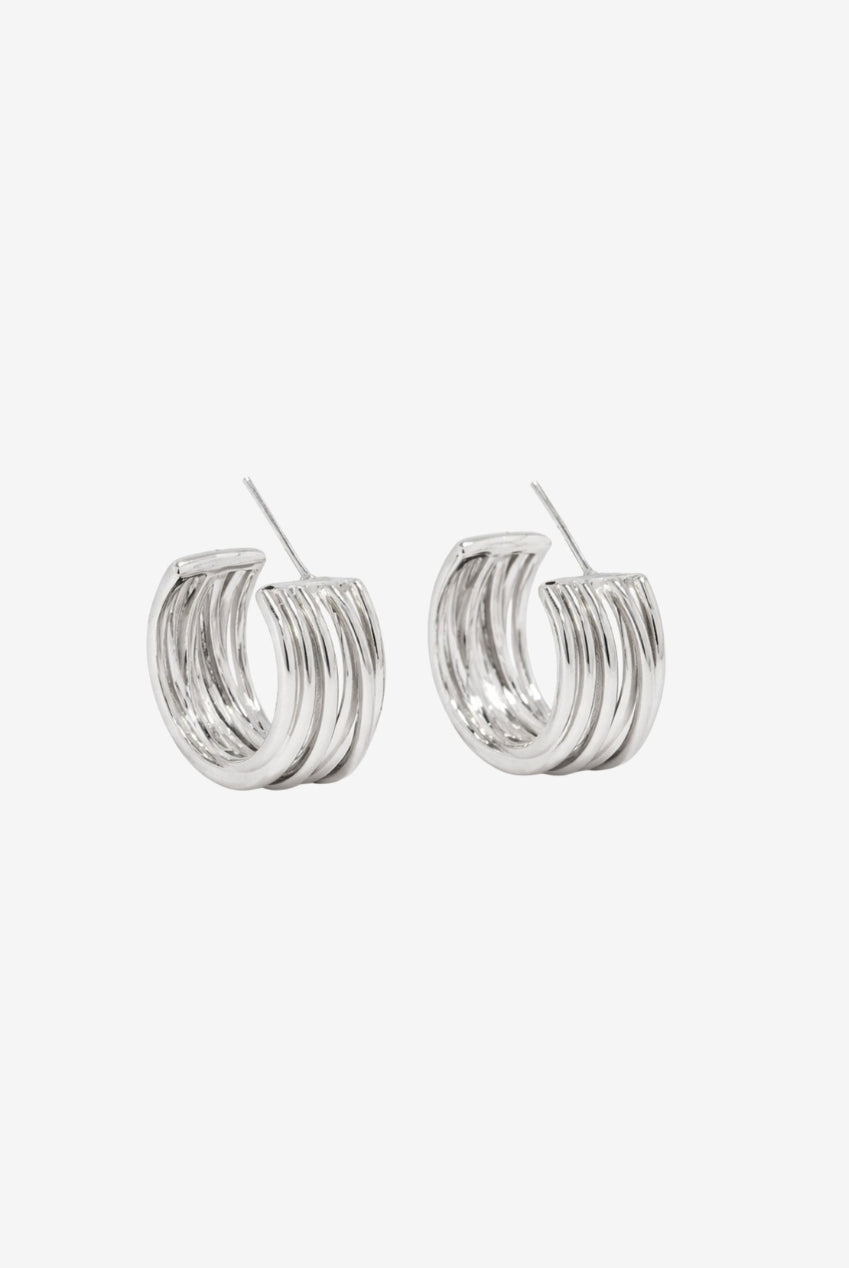 Nami Silver Twist Earrings US01-10741