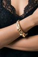 Nami Gold Hammered Bangle by Uchi & Soto