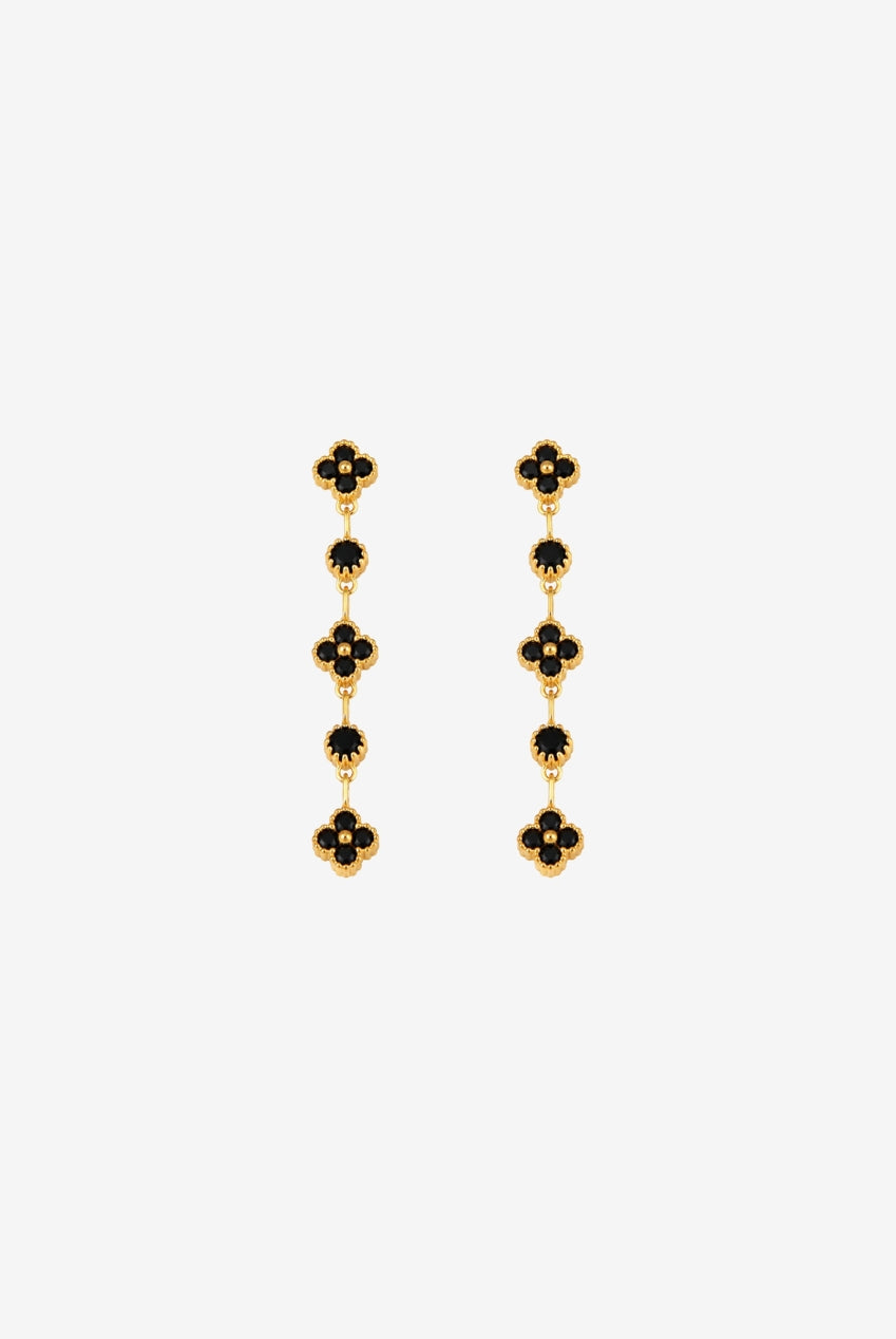 Kinmokusei Black Drop Earrings US01-11762