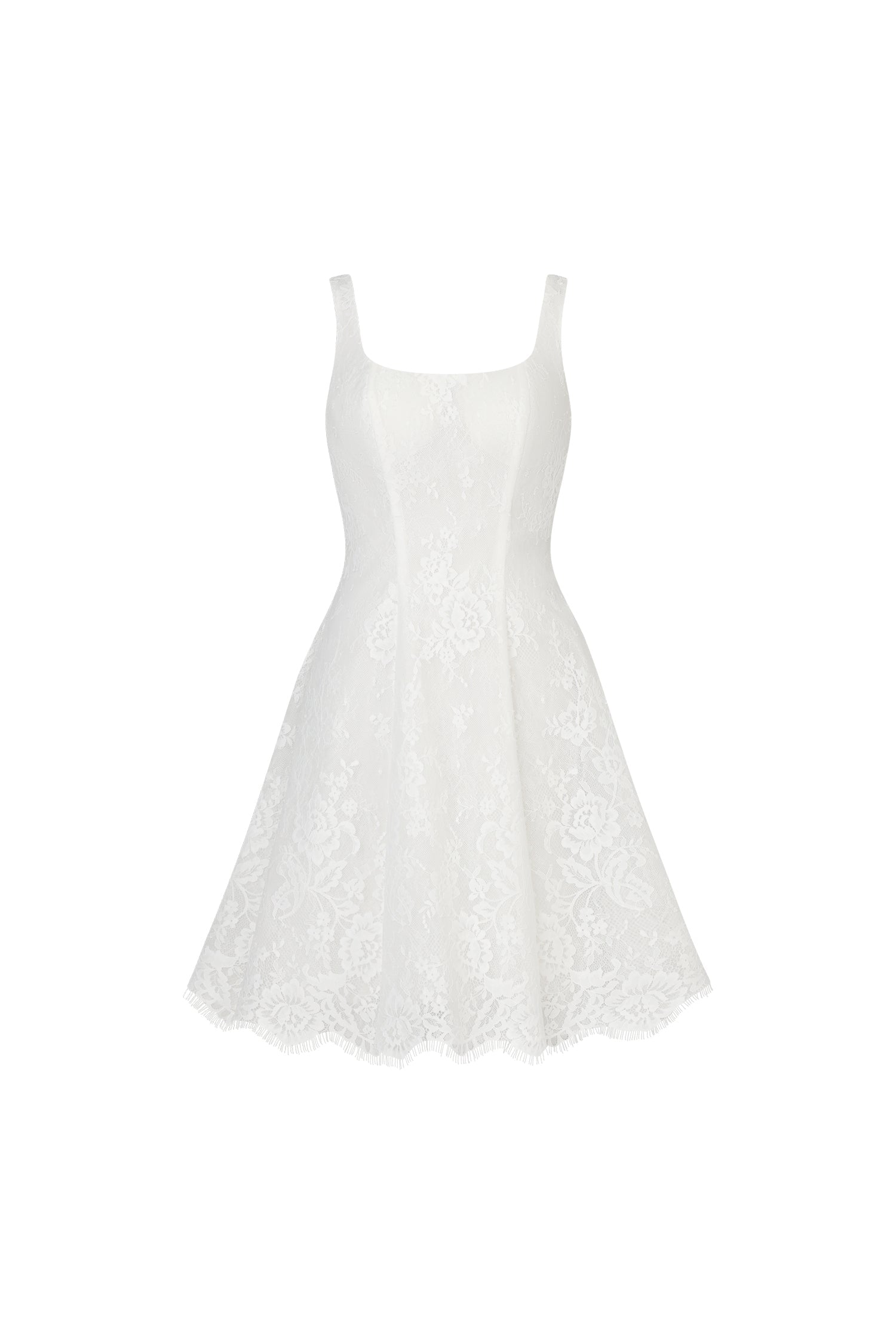 Tutuni Lace Square-neck Halter Mini Dress W250706346