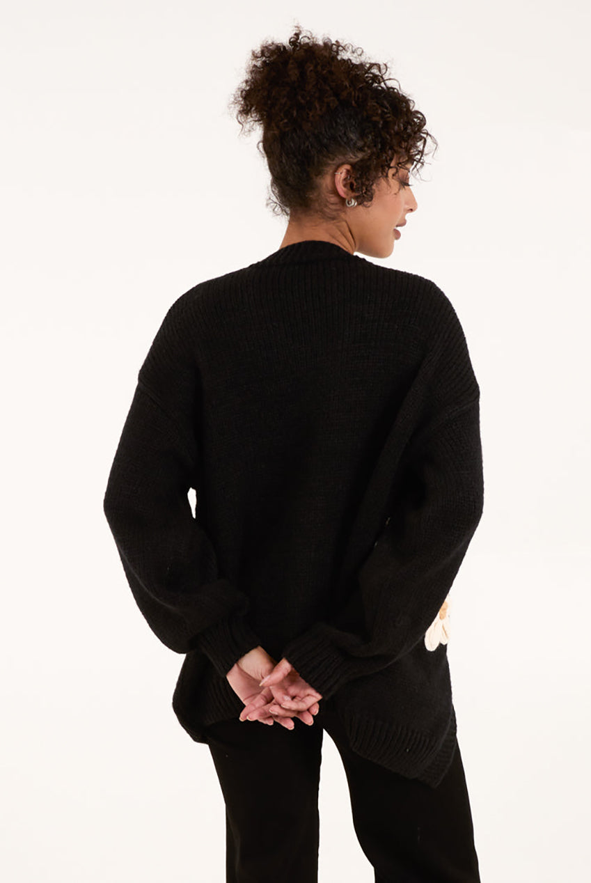 Daisy Large Flower Cardigan WF5257BV003