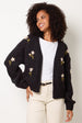 Flower Embroidery Detailed Cardigan by Blue Vanilla