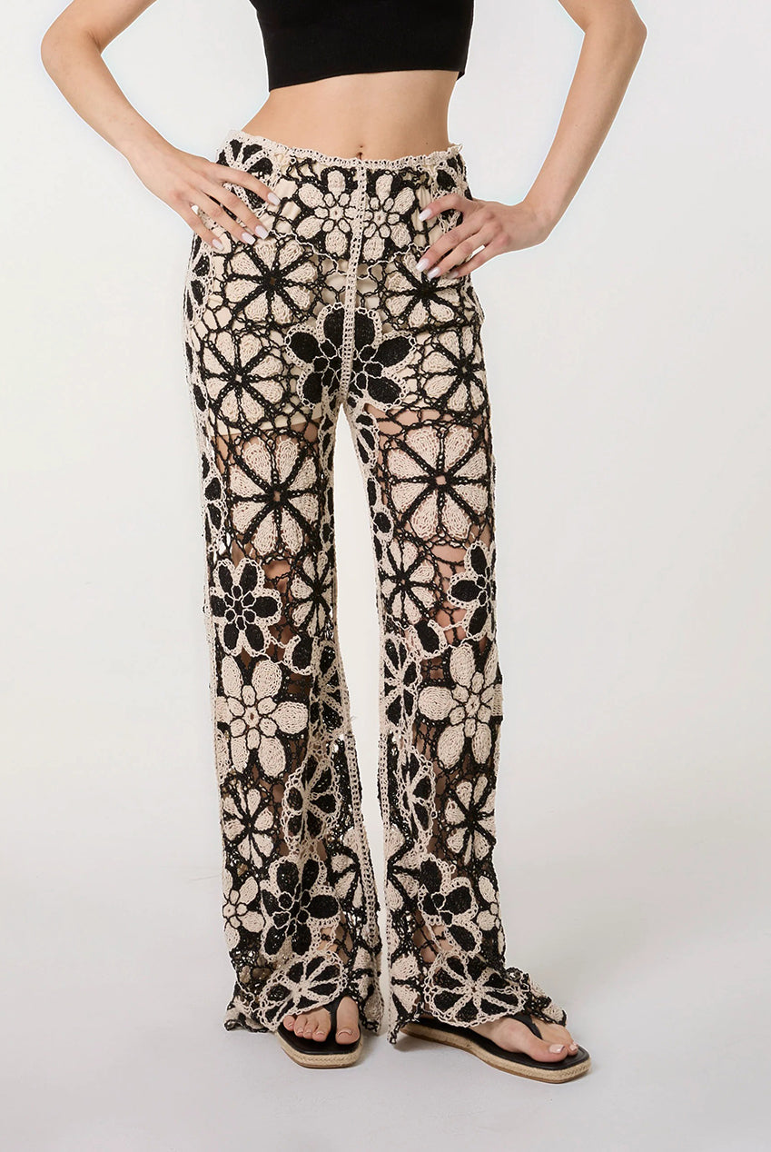 Crochet Pants With Flower Pattern WF5504PV003