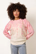 Floral Printed Jumper With Disc Sequin Detailing by Blue Vanilla