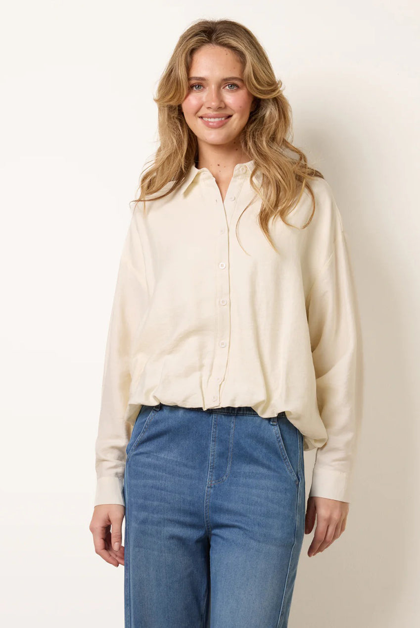 Relaxed Button-Up Shirt WF5780BV014