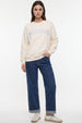 Ivory Weekend Cotton Sweatshirt by Aftershock London