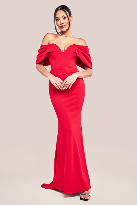 Cheap red gowns best sale