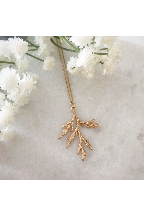 Wisteria London Aster Gold Branch Necklace